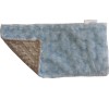 Mocha Minky Dot/Baby Blue Swirl Burp Cloth